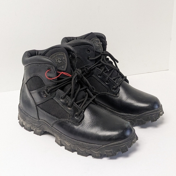 Rocky Alpha Force Waterproof Tactical Boots, Black, Mens 9 M